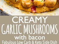 Creamy Garlic Mushrooms with Bacon
