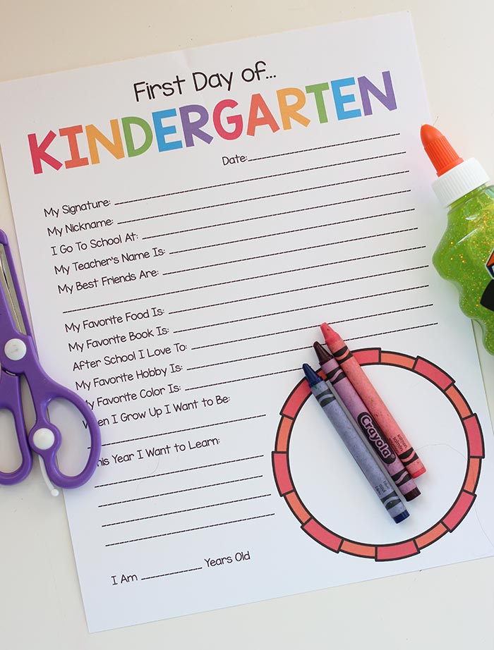 Free First Day Of School Printables Free First Day Of School Printables
