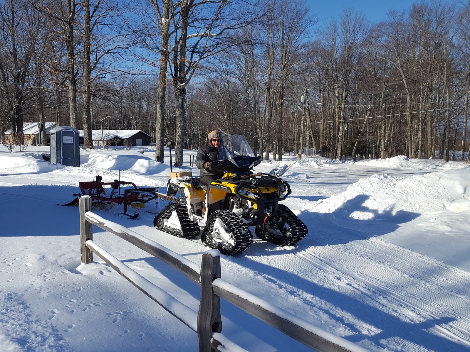 Skiing and Snowshoeing at the Tupper Lake Country Club to Big Tupper