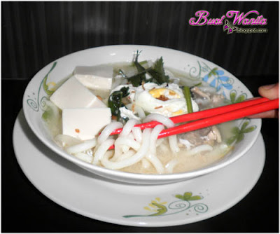 resepi mudah dan cara masak mee udon mi udon sup soya ayam dan tofu lembut sedap