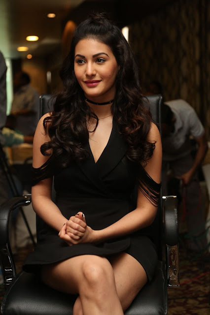 Amyra Dastur Super Legs Show in a Black Short Dress 