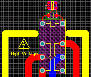 High Voltage Identification Using PCB Silk Screen