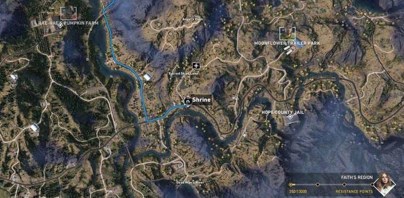 Far Cry 5 All Cult Shrine Locations False Idols Side Mission Faith Region Youtube