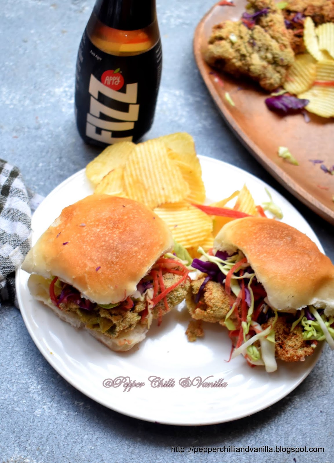 Goan Steak Pao/Cutlet Pav/Chicken Cutlet Pao Pepper, Chilli and Vanilla