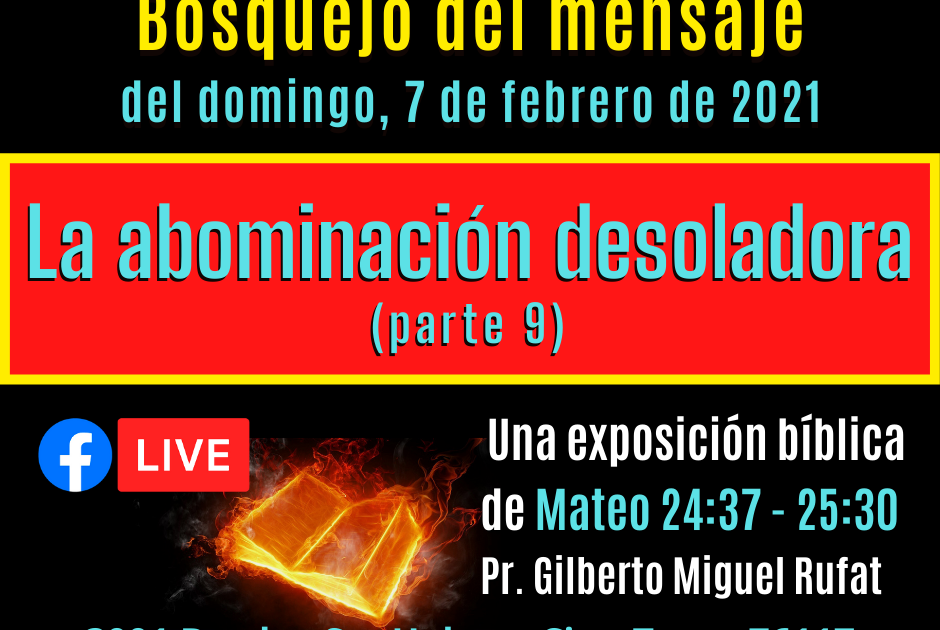 Analogía Fidei La abominación desoladora (parte 9) Mateo 24372530