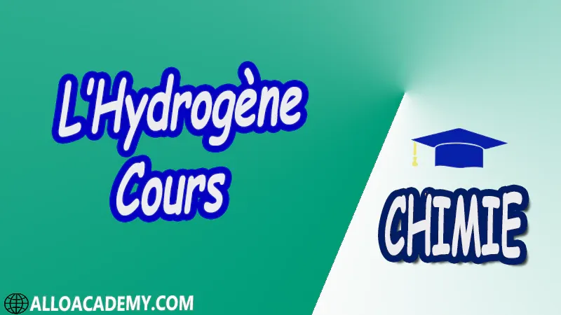 L’Hydrogène ( Chimie Minérale ) - Cours pdf