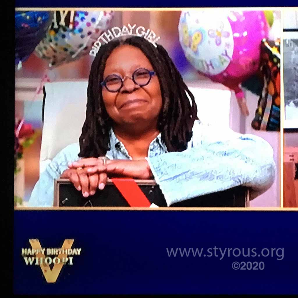 The Styrous® Viewfinder On TV 28 Whoopi Goldberg's birthday today on