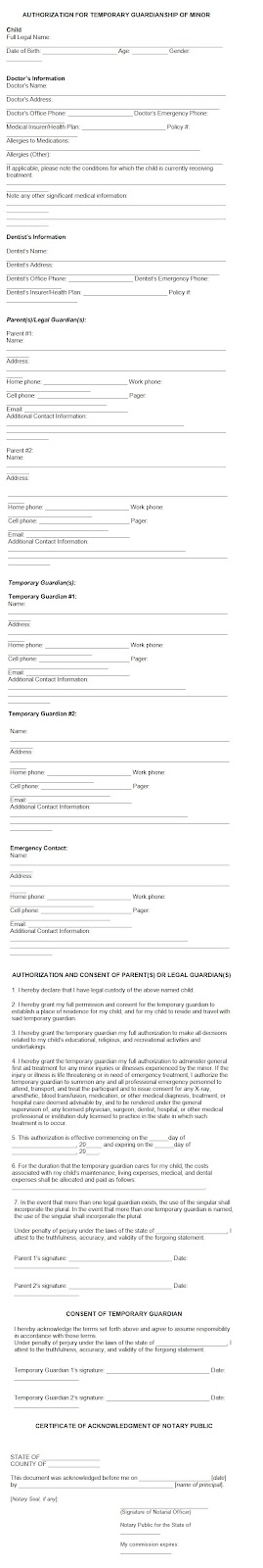 temporary-guardianship-authorization-form-template-sample