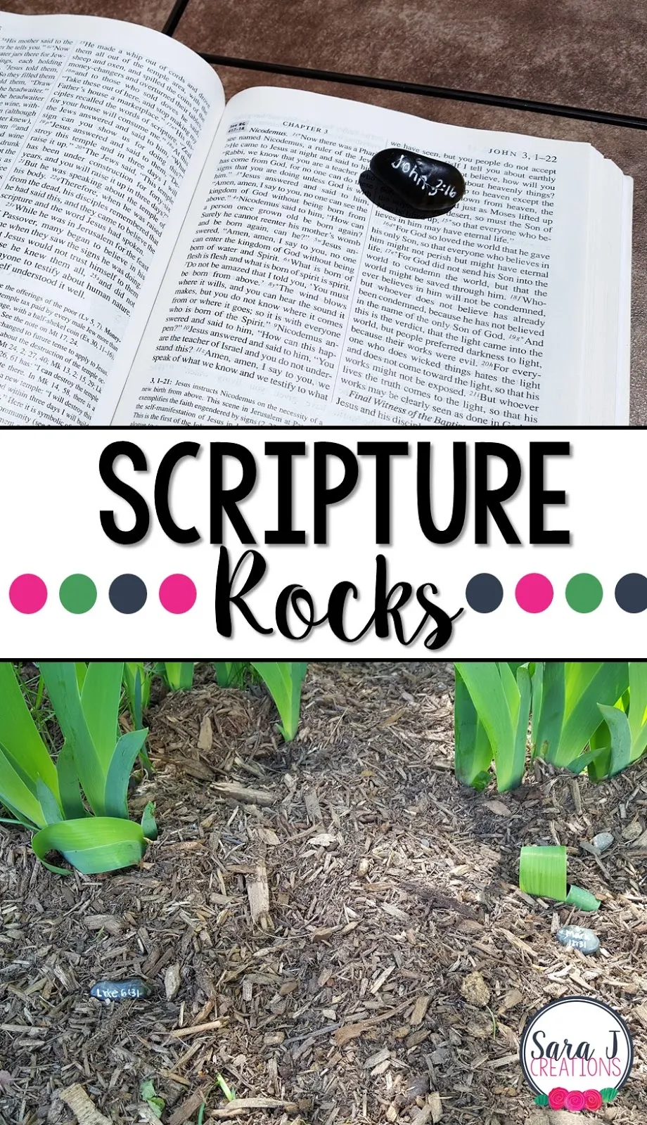 Scripture Rocks are a fun way to get students using their Bibles and looking up chapter and verse by themselves. It makes a great addition to prayer life and can be used outdoors or indoors!