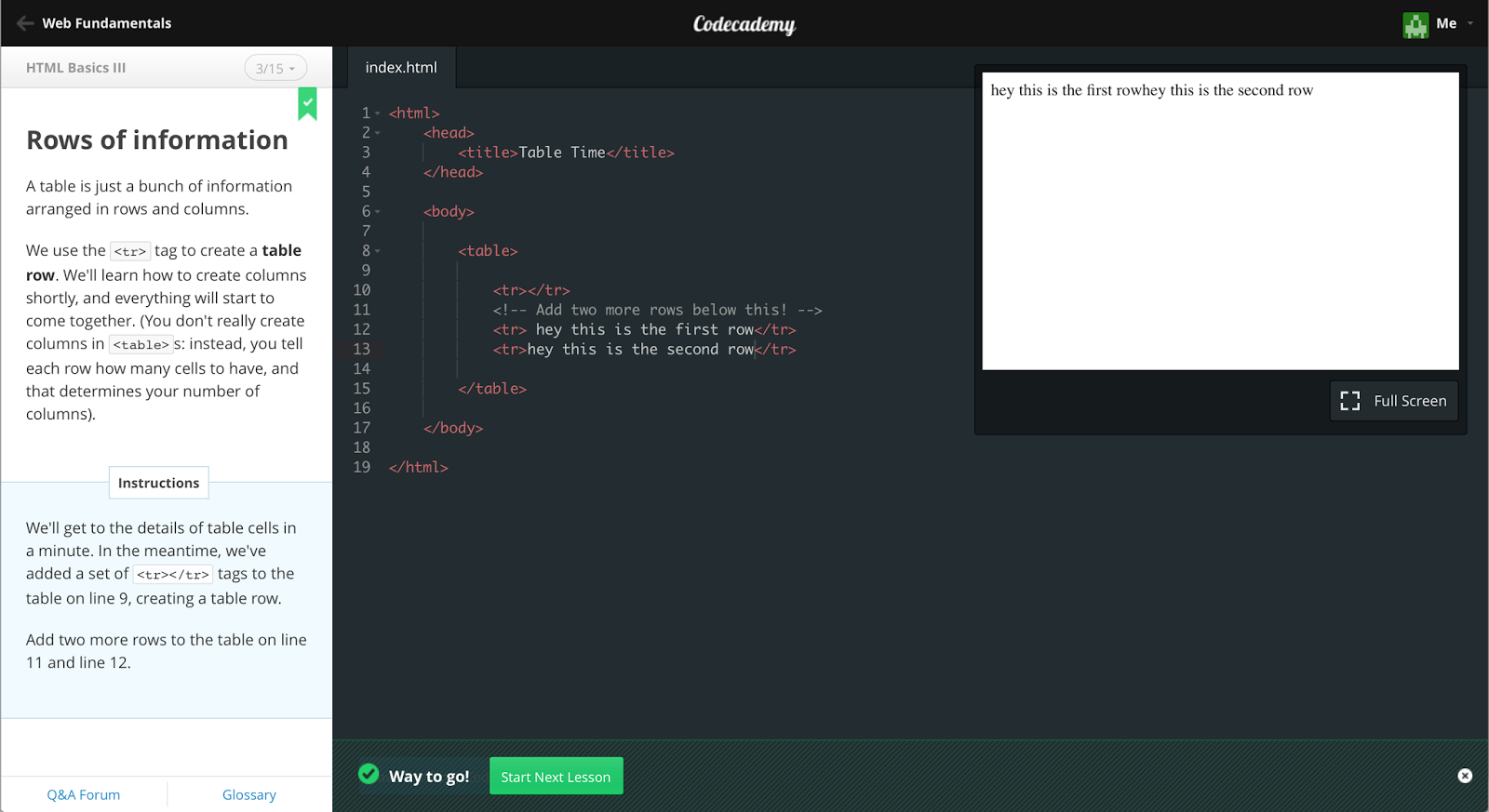 Hey, I'm Jesslyn.: Code Academy : Html & Css | BASIC II
