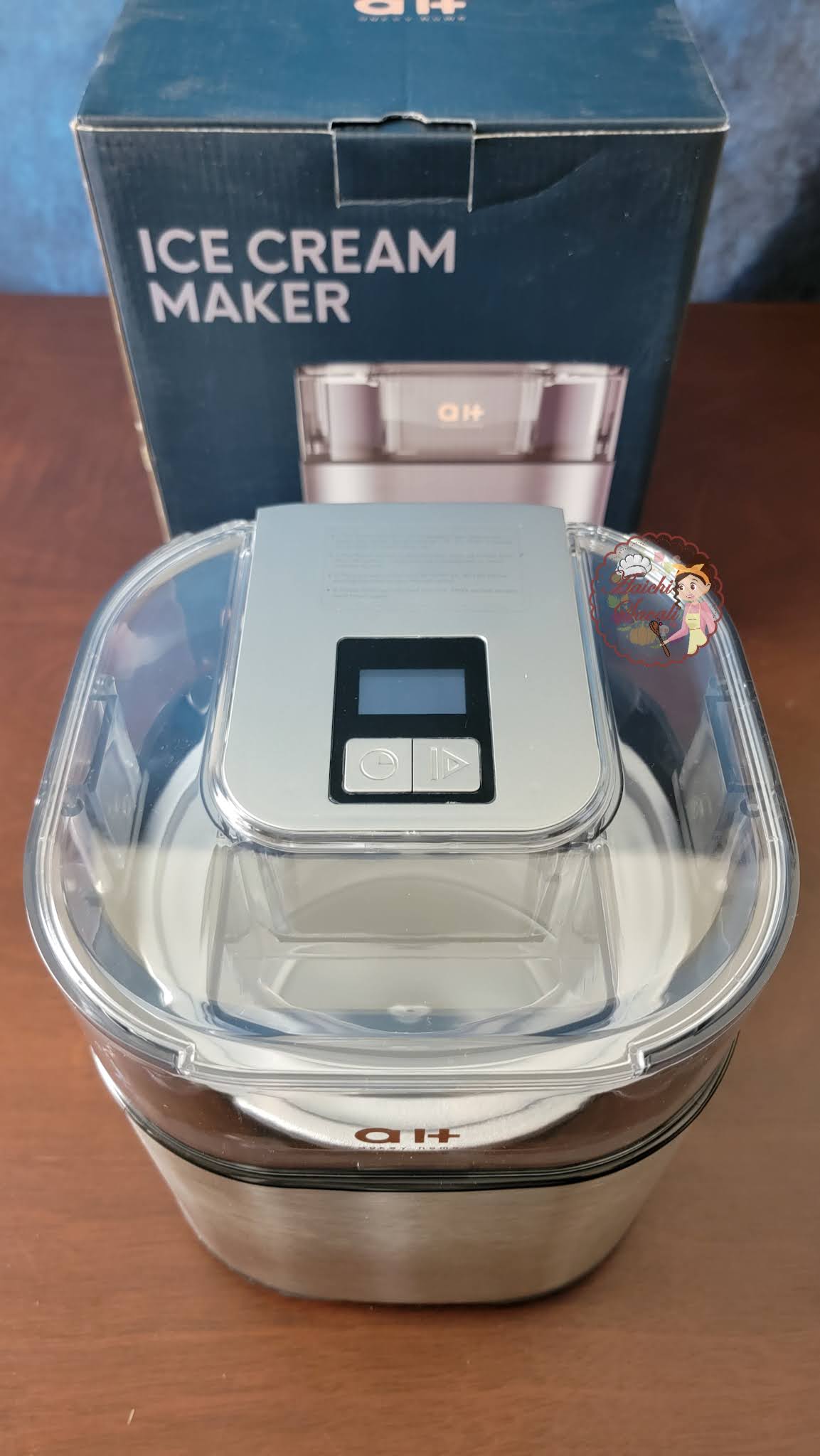 Eggless Creamy Strawberry Icecream in Ice Cream Maker Ice Cream