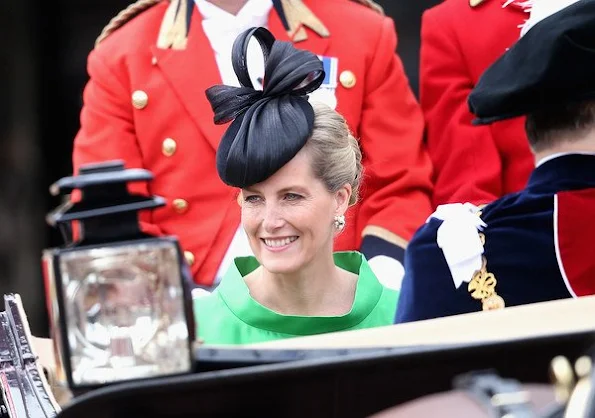 Sophie, Countess of Wessex attends the Order of the Garter Service at St George's Chapel in Windsor Castle