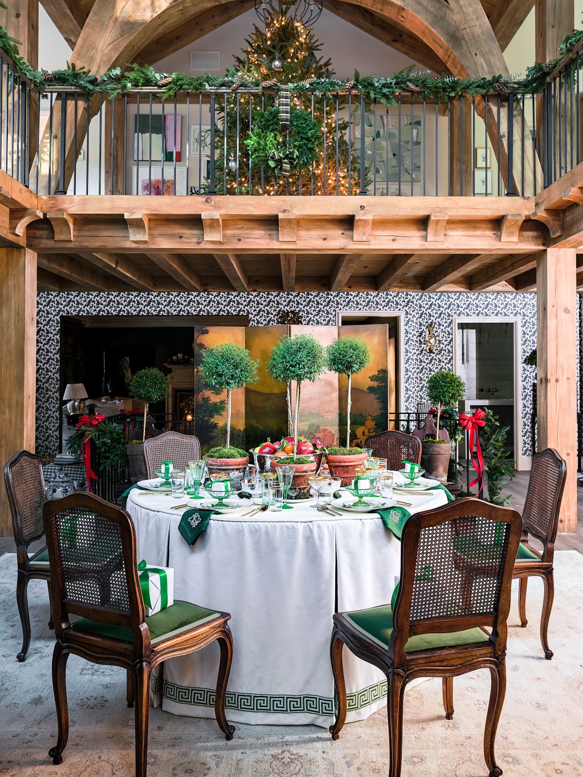 safavieh ozark 4 piece outdoor set on Atlanta Holiday Home 2019 Design Indulgence