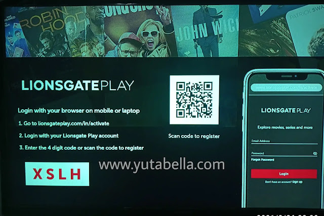 scan barcode Lionsgate play tv