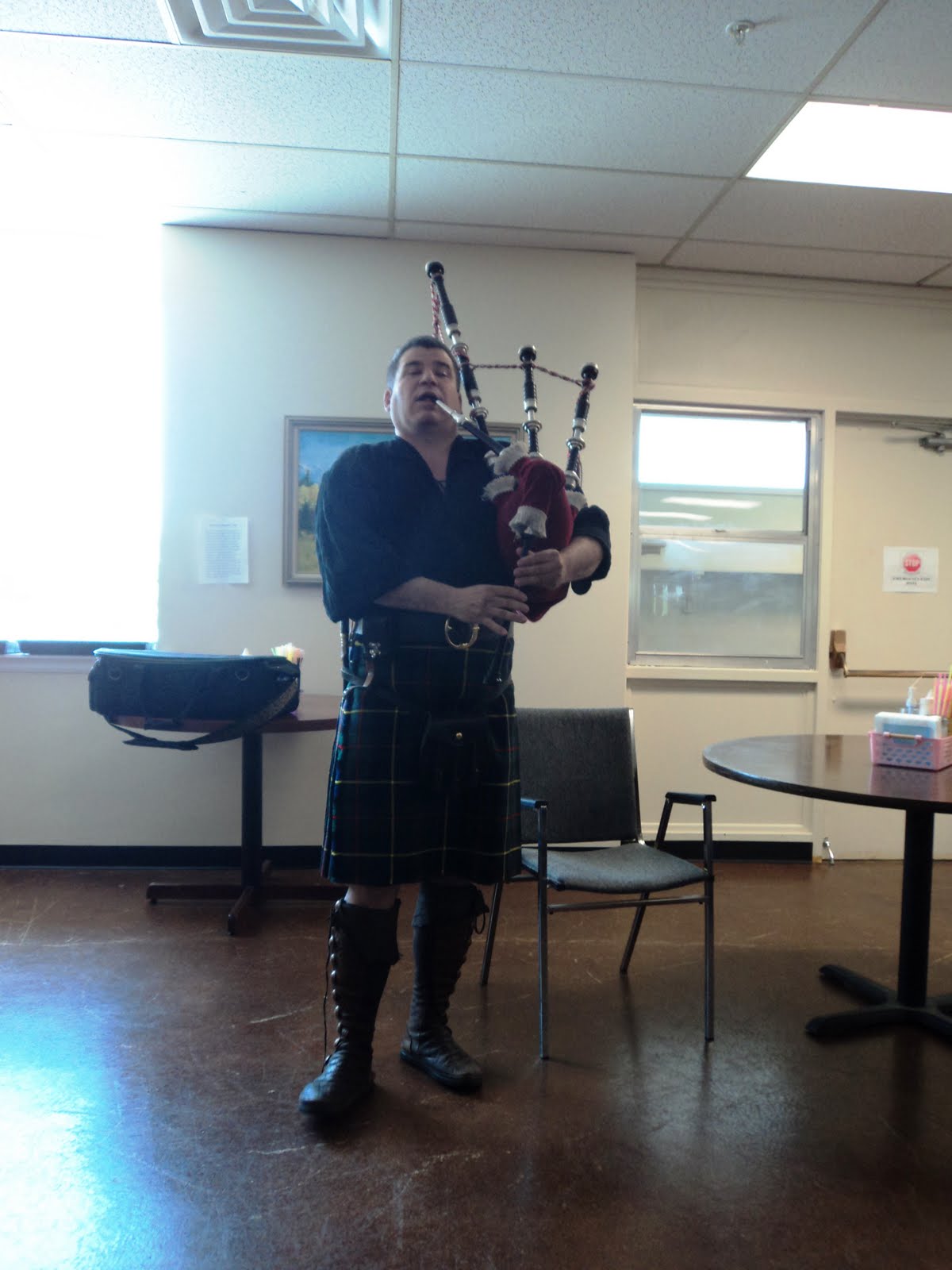 The KADEP Blog "Colorado's Only Open Bagpiper" visits KADEP
