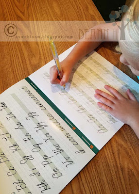 As We Bloom: Channie's Easy Peasy Cursive Review