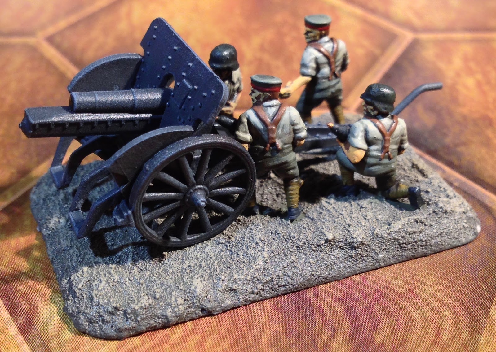 Wargaming with Barks Work in progress WW1 German artillery