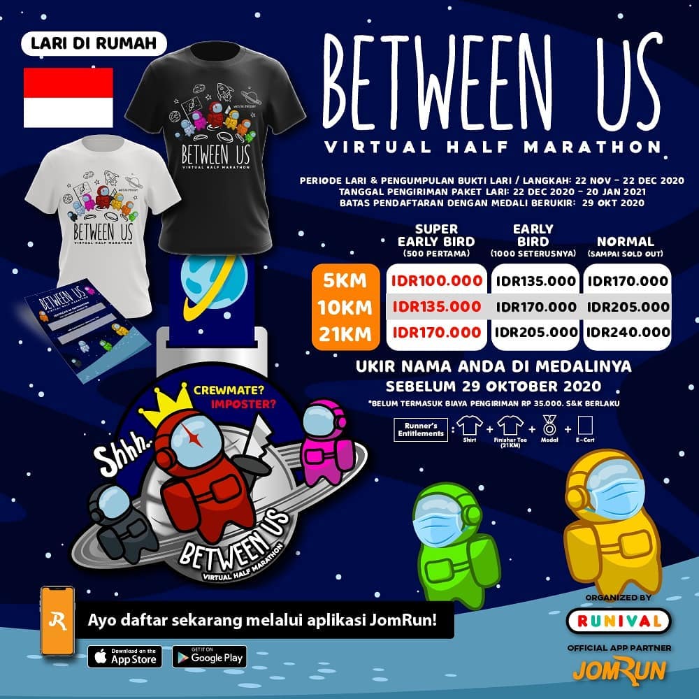 Between Us Virtual Half Marathon • 2020 Between Us Virtual Half Marathon • 2020