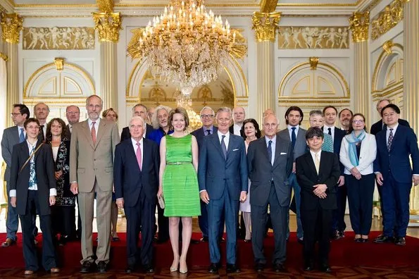 Queen Mathilde held a lunch at the Royal Palace in Brussels for the jury members of the Queen Elisabeth Cello Competition 2017
