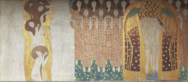 Imagen del friso de Beethoven de Gustav Klimt