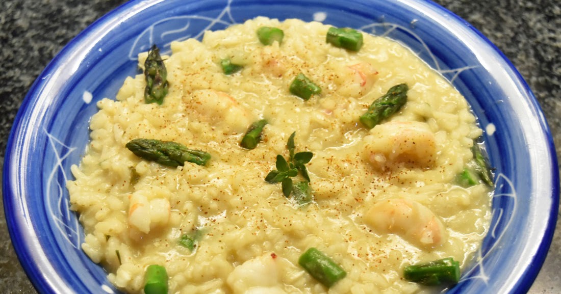 . On the MENU this week. Prawn and Asparagus Risotto