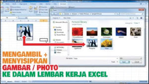 Mengambil dan menyisipkan gambar ke dalam lembar kerja