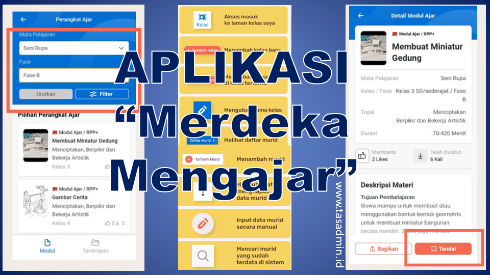 PLATFORM APLIKASI DIGITALISASI SEKOLAH "MERDEKA MENGAJAR" - tasADMIN