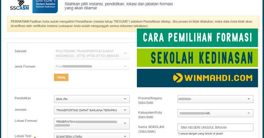 Cara Pemilihan Formasi Sekolah Kedinasan 2020 2021 Cpns 2021 Daya Tampung Snmptn Sbmptn Umptkin