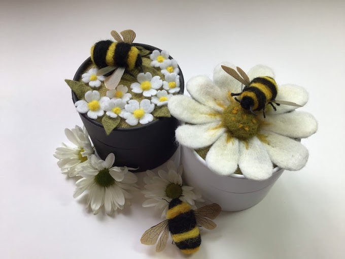 Needlefelt Bees - Unique Ideas For Furry Fuzzballs