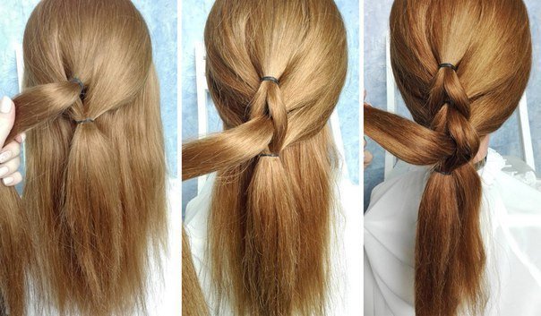 Hairstyle with Elastic Bands - Pictures Lovers