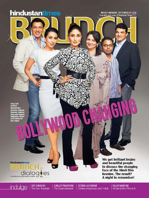 Kareena, Sharmila, Karishma on the cover of HT Brunch Dialogues Cover 2012