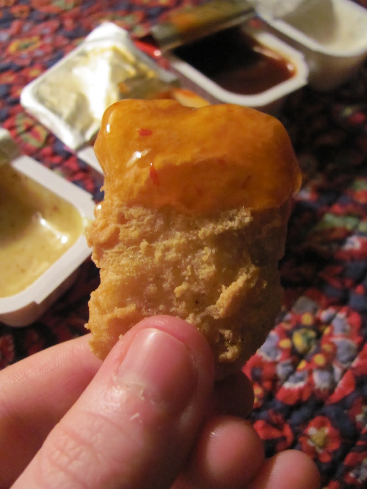Foodette Reviews McDonald's New McNugget Sauces Honey Mustard, Creamy