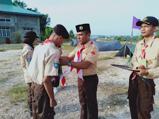 Pasiter Kodim 0316 Batam Membuka Perkemahan Orientasi Angkatan Ke VI Saka Wira Kartika Tahun 2020