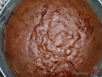 Tarta puro chocolate-tercera capa de bizcocho