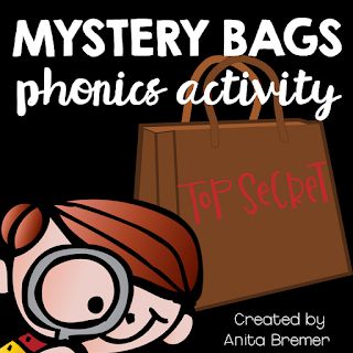 A fun phonics letter sounds literacy activity for the whole class! Students try to guess what is in the Mystery Bag, based on the letter's sound. An engaging and exciting activity that promotes letter sound learning in Kindergarten. #phonics #mysterybags #kindergarten #literacy #alphabet #lettersounds #kindergartenactivities