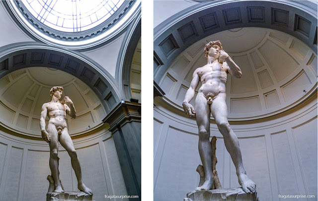 Davi, de Michelangelo, na Galleria dell'Accademia, Florença