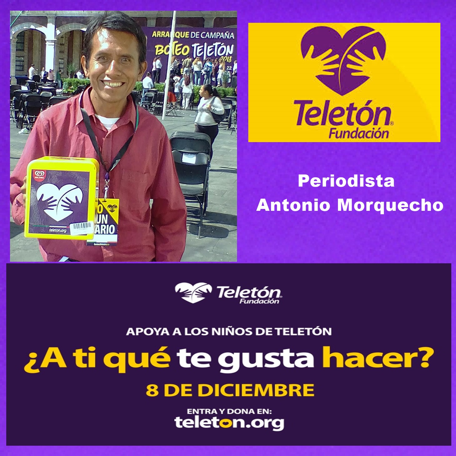 ANTONIO MORQUECHO EN POSTER TELETON