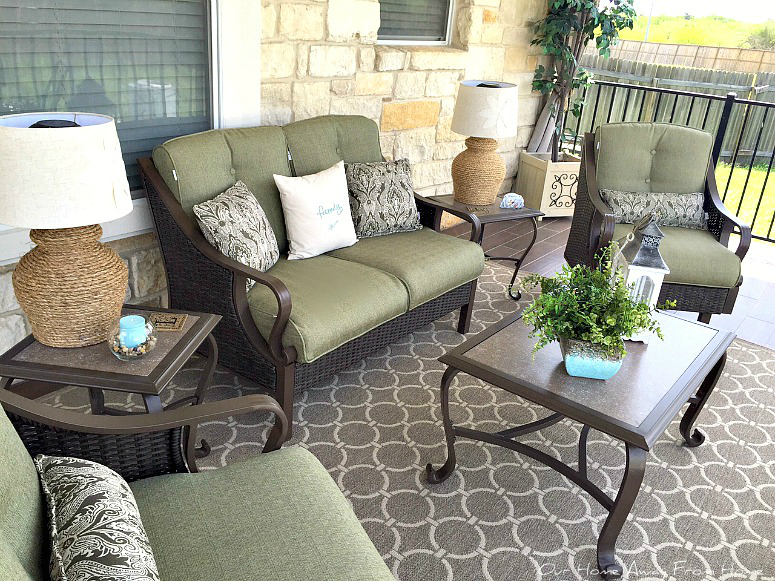 Our Home Away From Home NEW FURNITURE ON THE BACK PORCH