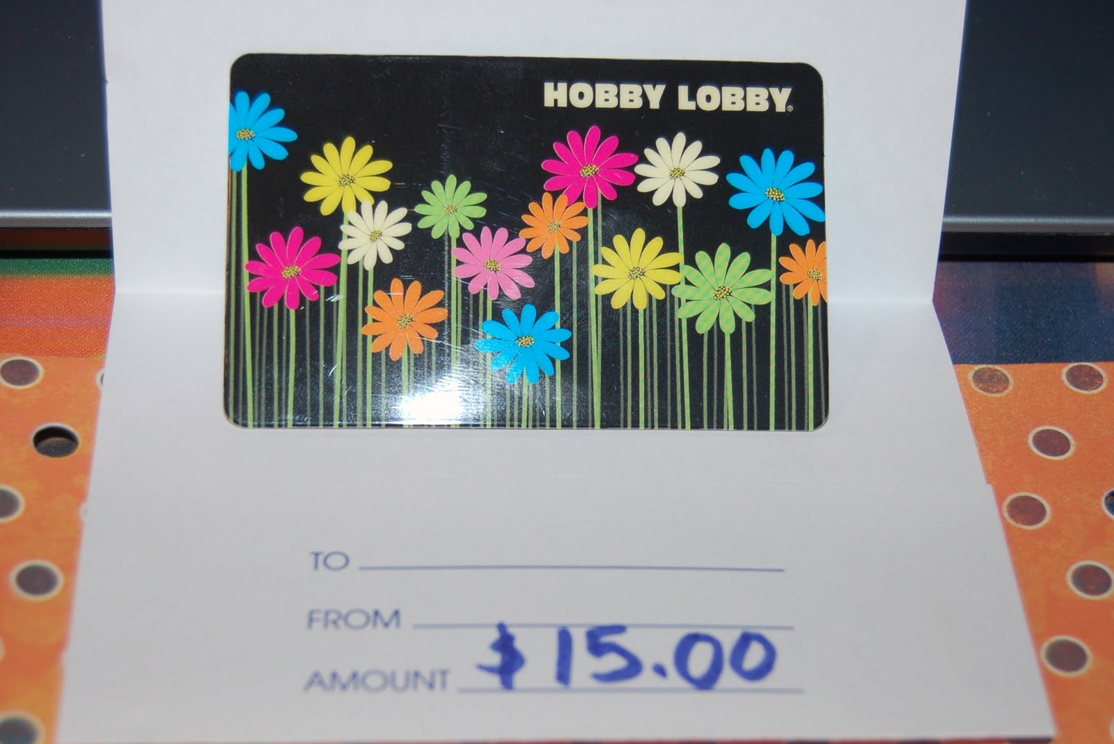 Celebration Giveaway Hobby Lobby Gift Card Scattered