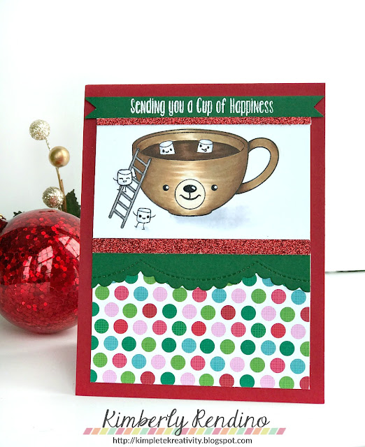 hot chocolate card by Kimberly Rendino | hot cocoa | coffee lovers bloghop | handmade card | papercraft | cardmaking | Your Next Stamp