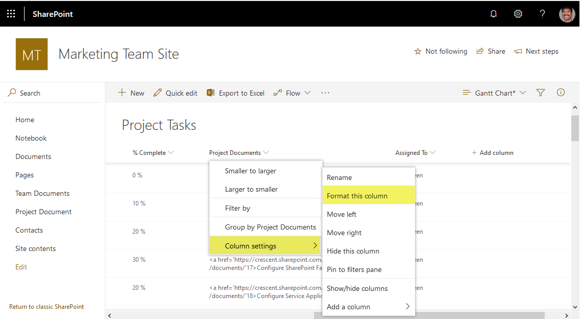 SharePoint Online Format Calculated Column as Hyperlink SharePoint Diary