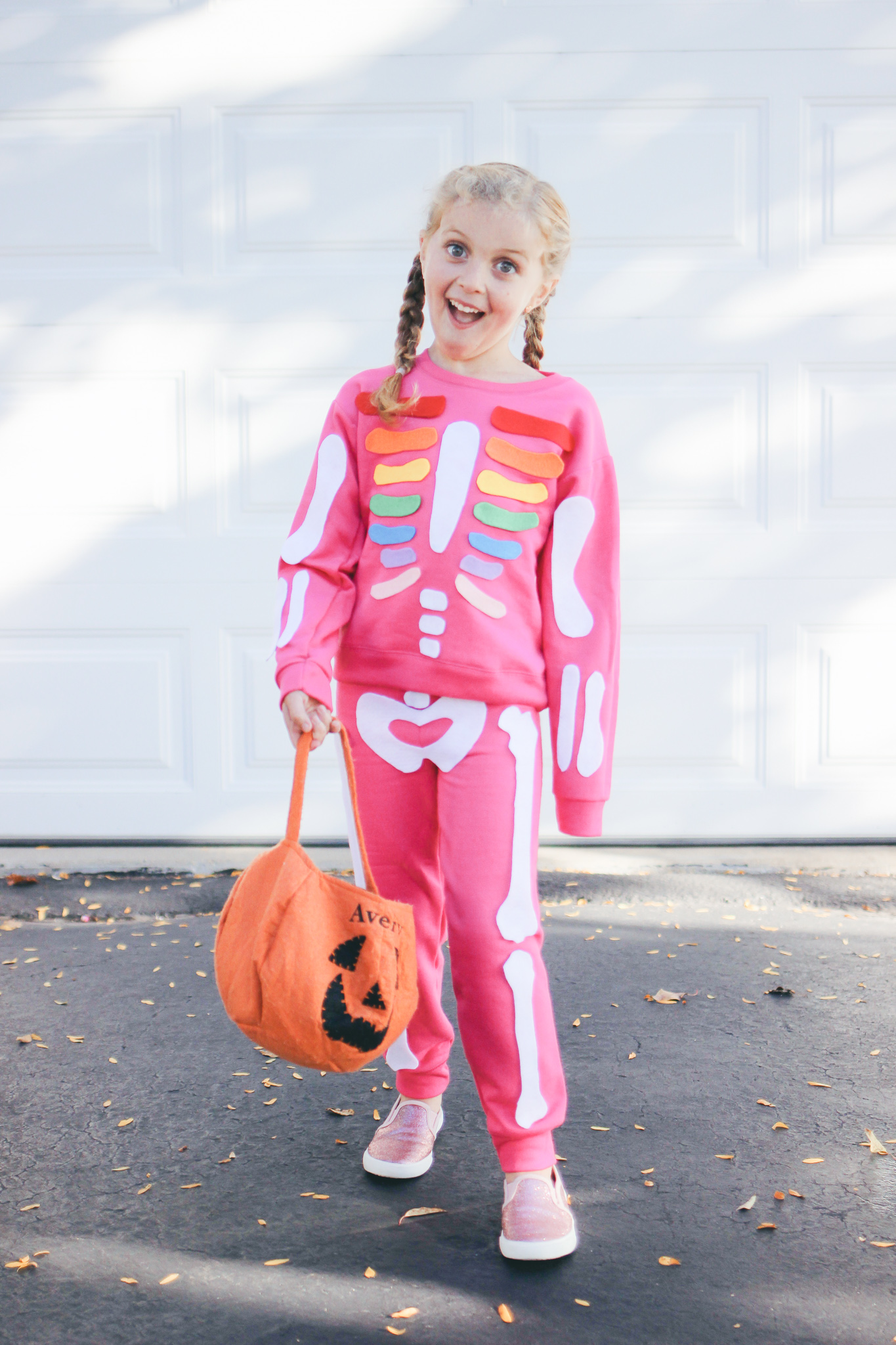 Easy DIY Halloween Costume: Rainbow Skeleton | Snyder Family Co. Blog