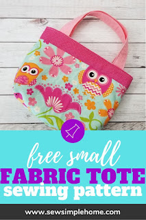 Use this free fabric tote bag tutorial to sew a small scripture tote, book bag or little purse for your child.