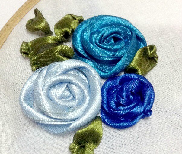 Thêu hoa xoắn bằng ruy băng - Hình 1