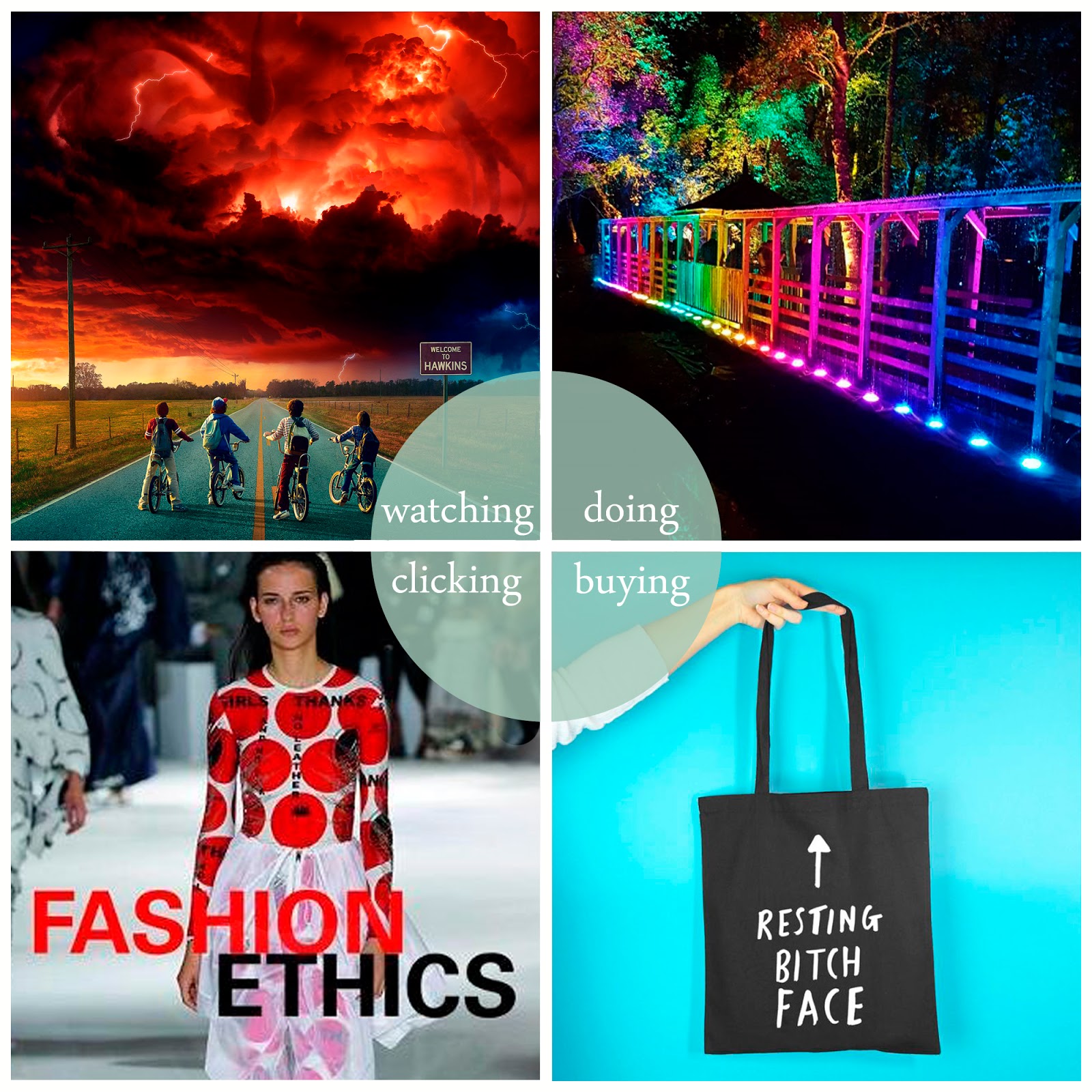 Kimberley's October Round Up Blogger round up featuring Stranger Things 2, Enchanted Forrest, Rock on Ruby and Fashion Ethics
