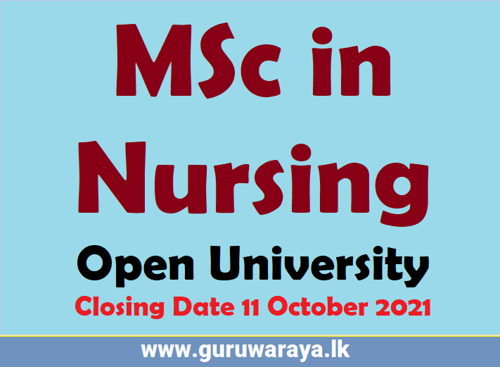 MSc in Nursing - Open University