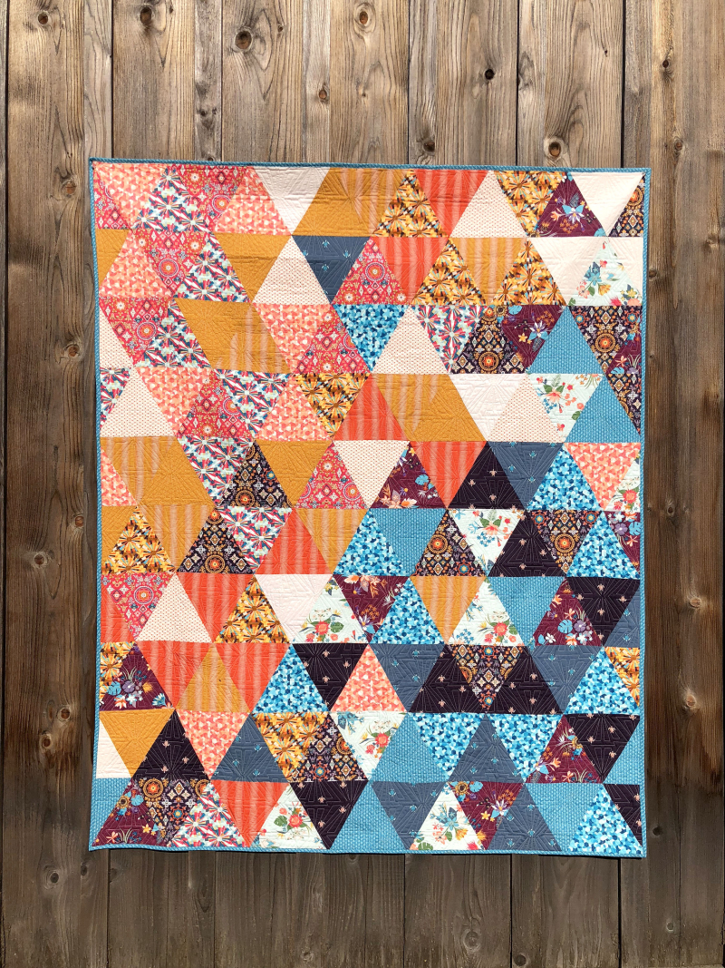 Quilt Inspiration Free pattern day Thousand Pyramids quilts