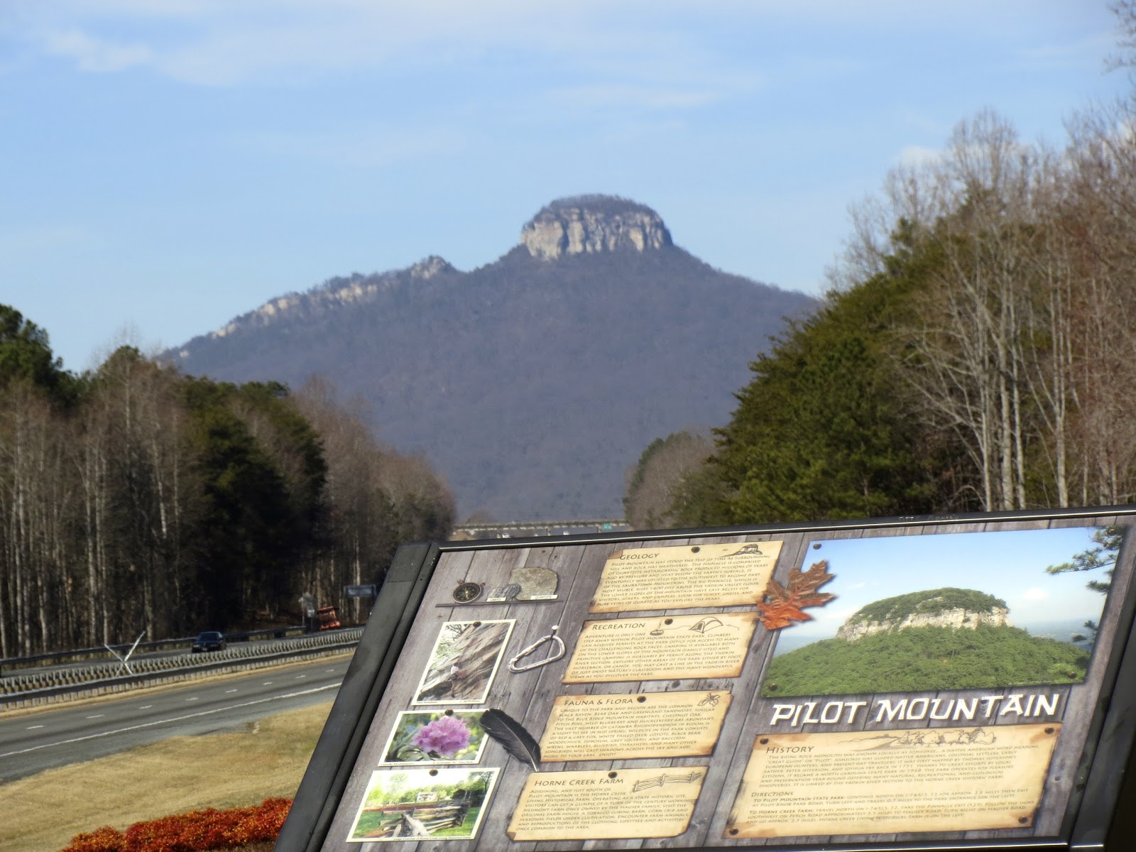 Blue Skies for Me Please Pilot Mountain State Park Pinnacle, NC
