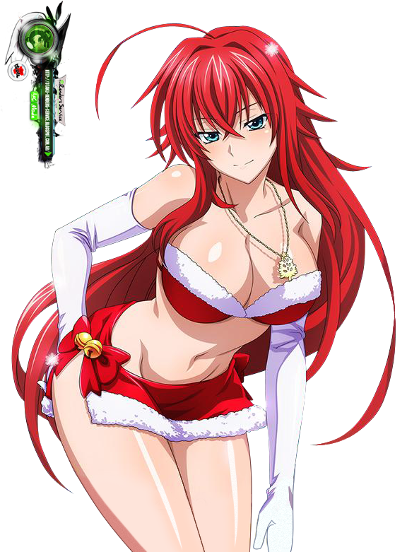 Highschool DxD:Rias Gremory Hyper Hot X-mas 2014 Render.