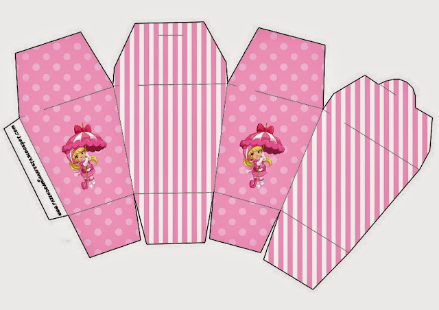 Penelope Glamour Bebé: Cajas para Imprimir Gratis. Caja tipo "de comida china" de Penelope Glamour Bebé.